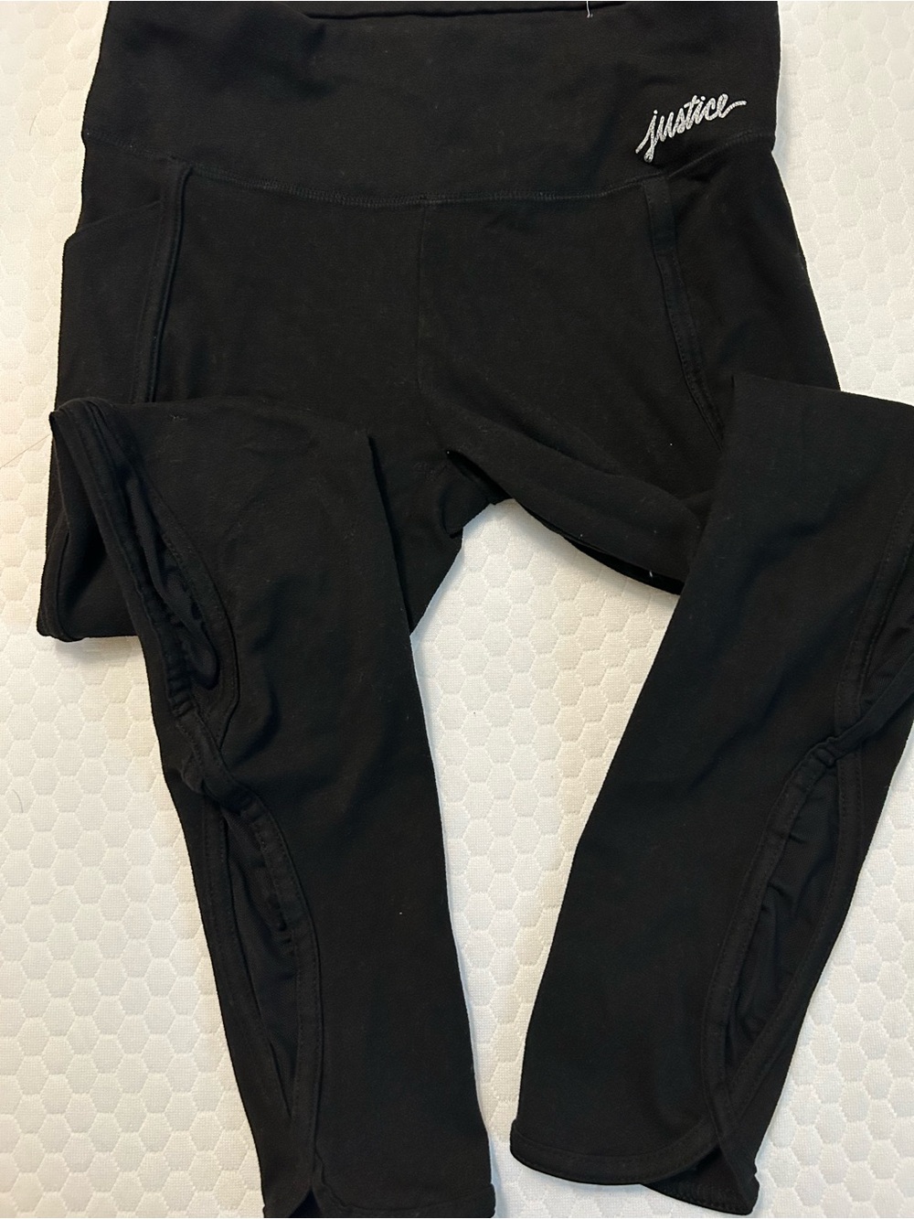 Justice Black High-Rise Girls' Active Leggings